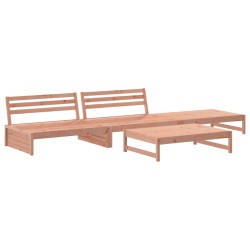vidaXL Juego de muebles de jardín 4 pzas madera maciza abeto Douglas