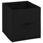 vidaXL Armario almacenaje con 4 cestas de tela acero negro 63x30x71 cm vidaXL Armario almacenaje con 4 cestas de tela acero negro 63x30x71 cm