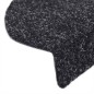 vidaXL Alfombrilla de escaleras 15 uds tela punzonada 65x21x4cm negro