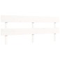 vidaXL Estructura cama de matrimonio con cabecero madera maciza blanco vidaXL Estructura cama de matrimonio con cabecero madera maciza blanco