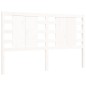 vidaXL Estructura de cama con cabecero madera maciza blanco 160x200 cm vidaXL Estructura de cama con cabecero madera maciza blanco 160x200 cm