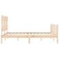 vidaXL Estructura de cama con cabecero madera maciza 160x200 cm vidaXL Estructura de cama con cabecero madera maciza 160x200 cm