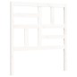 vidaXL Estructura de cama con cabecero madera maciza blanco vidaXL Estructura de cama con cabecero madera maciza blanco