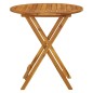 vidaXL Mesa plegable de jardín de madera maciza de acacia 70 cm vidaXL Mesa plegable de jardín de madera maciza de acacia 70 cm
