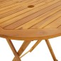 vidaXL Mesa plegable de jardín de madera maciza de acacia 70 cm vidaXL Mesa plegable de jardín de madera maciza de acacia 70 cm