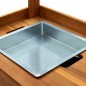 vidaXL Carrito de cocina exterior madera maciza acacia 92x43,5x141,5cm vidaXL Carrito de cocina exterior madera maciza acacia 92x43,5x141,5cm