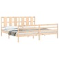 vidaXL Estructura de cama con cabecero madera maciza 200x200 cm vidaXL Estructura de cama con cabecero madera maciza 200x200 cm