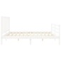 vidaXL Estructura de cama con cabecero madera maciza blanco 200x200 cm vidaXL Estructura de cama con cabecero madera maciza blanco 200x200 cm