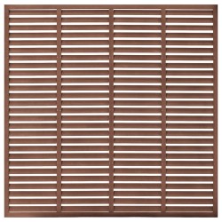 vidaXL Valla de lamas WPC marrón 180x180 cm  