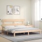 vidaXL Estructura de cama con cabecero madera maciza 200x200 cm vidaXL Estructura de cama con cabecero madera maciza 200x200 cm