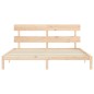 vidaXL Estructura de cama con cabecero madera maciza 200x200 cm vidaXL Estructura de cama con cabecero madera maciza 200x200 cm