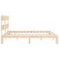 vidaXL Estructura de cama con cabecero madera maciza 200x200 cm vidaXL Estructura de cama con cabecero madera maciza 200x200 cm
