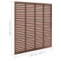 vidaXL Valla de lamas WPC marrón 180x180 cm vidaXL Valla de lamas WPC marrón 180x180 cm