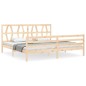 vidaXL Estructura de cama con cabecero madera maciza 200x200 cm vidaXL Estructura de cama con cabecero madera maciza 200x200 cm