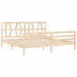 vidaXL Estructura de cama con cabecero madera maciza 200x200 cm vidaXL Estructura de cama con cabecero madera maciza 200x200 cm