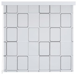 vidaXL Persiana enrollable de ducha cuadrados 140x240 cm