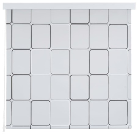 vidaXL Persiana enrollable de ducha cuadrados 140x240 cm