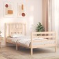 vidaXL Estructura de cama con cabecero madera maciza vidaXL Estructura de cama con cabecero madera maciza