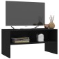vidaXL Mueble para TV madera contrachapada negro 80x40x40 cm vidaXL Mueble para TV madera contrachapada negro 80x40x40 cm