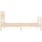 vidaXL Estructura de cama con cabecero madera maciza vidaXL Estructura de cama con cabecero madera maciza