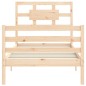 vidaXL Estructura de cama con cabecero madera maciza vidaXL Estructura de cama con cabecero madera maciza