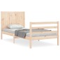 vidaXL Estructura de cama con cabecero madera maciza vidaXL Estructura de cama con cabecero madera maciza