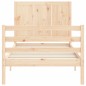 vidaXL Estructura de cama con cabecero madera maciza vidaXL Estructura de cama con cabecero madera maciza