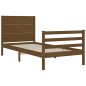 vidaXL Estructura cama con cabecero madera maciza marrón miel 90x200cm