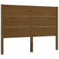 vidaXL Estructura cama y cabecero madera maciza marrón miel 140x200 cm vidaXL Estructura cama y cabecero madera maciza marrón miel 140x200 cm