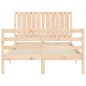 vidaXL Estructura de cama con cabecero madera maciza 120x200 cm vidaXL Estructura de cama con cabecero madera maciza 120x200 cm