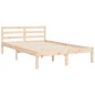 vidaXL Estructura de cama con cabecero madera maciza 120x200 cm vidaXL Estructura de cama con cabecero madera maciza 120x200 cm