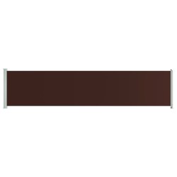 vidaXL Toldo lateral retráctil para patio marrón 140x600 cm