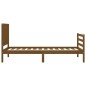 vidaXL Estructura cama con cabecero madera maciza marrón miel 90x200cm