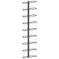 vidaXL Botellero de pared para 9 botellas hierro negro vidaXL Botellero de pared para 9 botellas hierro negro