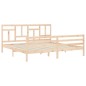 vidaXL Estructura de cama con cabecero madera maciza 200x200 cm