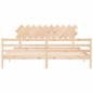 vidaXL Estructura de cama con cabecero madera maciza 200x200 cm
