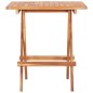 vidaXL Mesa plegable de bistró de madera maciza de teca 60x60x65 cm vidaXL Mesa plegable de bistró de madera maciza de teca 60x60x65 cm