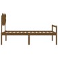 vidaXL Cama personas mayores cabecero madera marrón miel 100x200 cm vidaXL Cama personas mayores cabecero madera marrón miel 100x200 cm