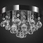 vidaXL Lámpara de techo de cristal diseño cromado vidaXL Lámpara de techo de cristal diseño cromado