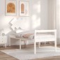 vidaXL Cama para personas mayores con cabecero madera maciza blanco vidaXL Cama para personas mayores con cabecero madera maciza blanco