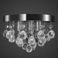 vidaXL Lámpara de techo de cristal diseño cromado vidaXL Lámpara de techo de cristal diseño cromado