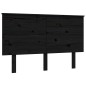 vidaXL Cama personas mayores cabecero madera maciza negro 120x200 cm vidaXL Cama personas mayores cabecero madera maciza negro 120x200 cm