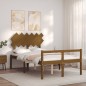 vidaXL Cama para personas mayores cabecero madera maciza marrón miel vidaXL Cama para personas mayores cabecero madera maciza marrón miel