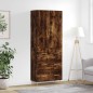 vidaXL Aparador alto madera contrachapada roble ahumado 69,5x34x180 cm vidaXL Aparador alto madera contrachapada roble ahumado 69,5x34x180 cm