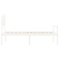 vidaXL Cama personas mayores cabecero madera maciza blanco 90x200 cm