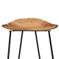 vidaXL Taburetes de cocina 2 unidades madera maciza de acacia vidaXL Taburetes de cocina 2 unidades madera maciza de acacia