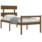 vidaXL Cama personas mayores cabecero madera marrón miel 100x200 cm vidaXL Cama personas mayores cabecero madera marrón miel 100x200 cm