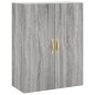vidaXL Aparador alto madera contrachapada gris sonoma 69,5x34x180 cm vidaXL Aparador alto madera contrachapada gris sonoma 69,5x34x180 cm
