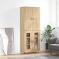 vidaXL Aparador alto madera contrachapada color roble 69,5x34x180 cm vidaXL Aparador alto madera contrachapada color roble 69,5x34x180 cm