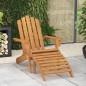 vidaXL Silla de jardín Adirondack con reposapiés madera acacia maciza vidaXL Silla de jardín Adirondack con reposapiés madera acacia maciza